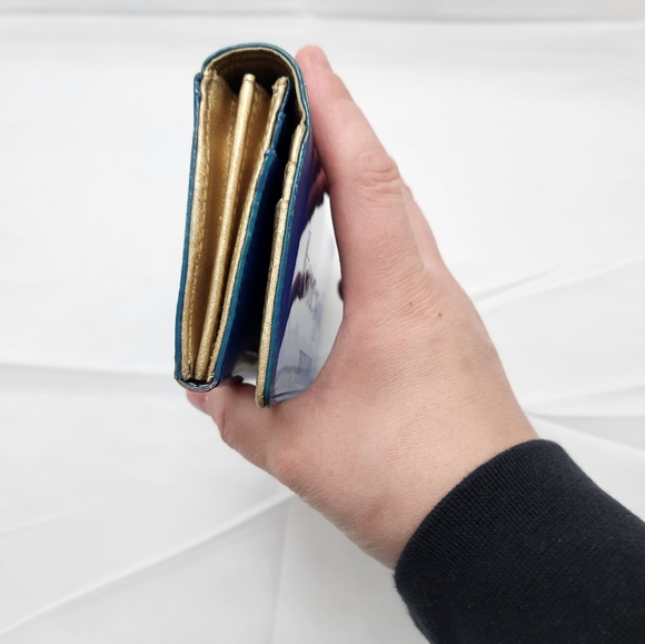 Kate Spade Blue Wallet & Gold chain to make crossbody - Picture 10 of 10